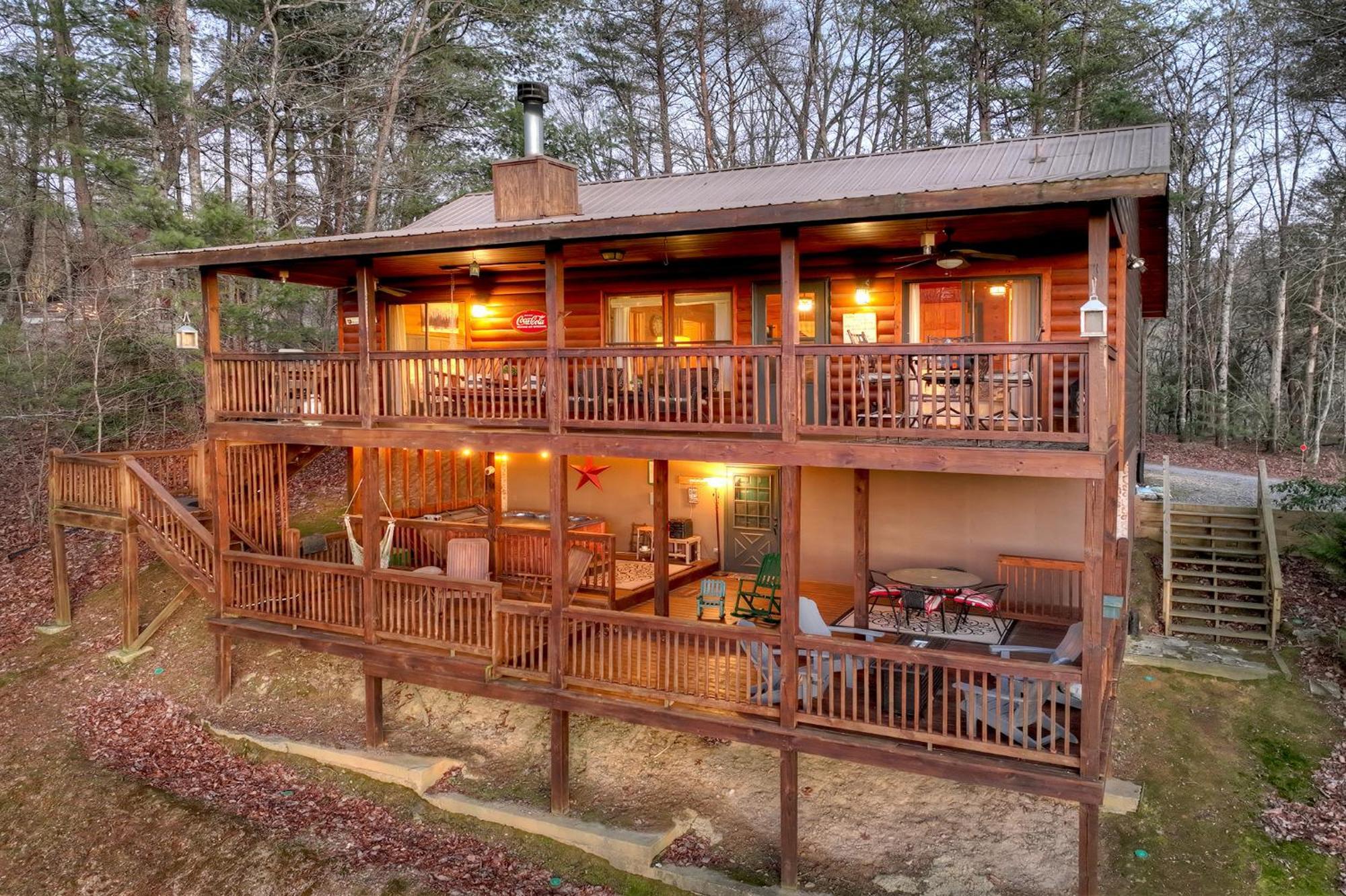 Talking Leaves Hot Tub Firepit And Comfy King Beds Villa Ellijay Luaran gambar